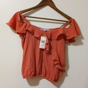 🌸NWT Women's Ruffled Crop Top